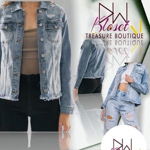 Distressed Denim Jacket